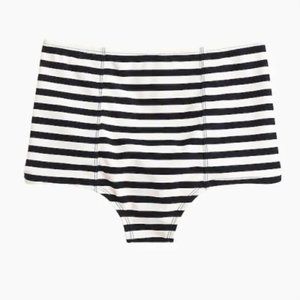 J.Crew High-waist bikini bottom in classic stripe